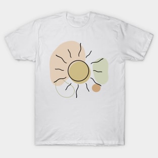 Sun Line Art T-Shirt